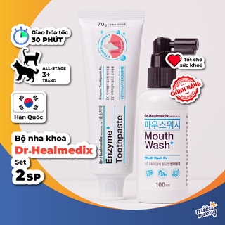 Khử mùi hôi răng miệng Chăm sóc nha khoa chó mèo Prunus Dr. Healmedix Hàn Quốc