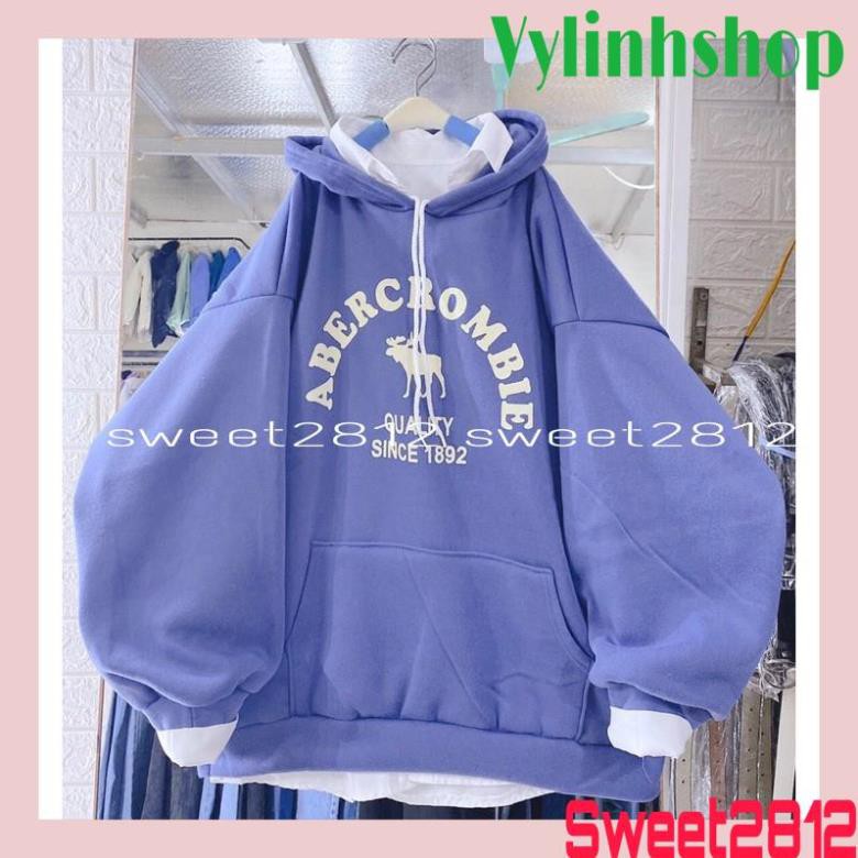 [SIÊU HÓT] Áo Hoodie Nam Nữ Hình Hươu💖 form rộng tay dài có mũ thời trang chất nỉ ngoại cao cấp