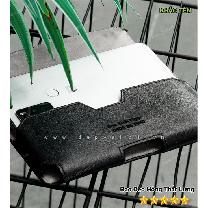 Bao da điện thoại đeo hông, thắt lưng 6.5 inch