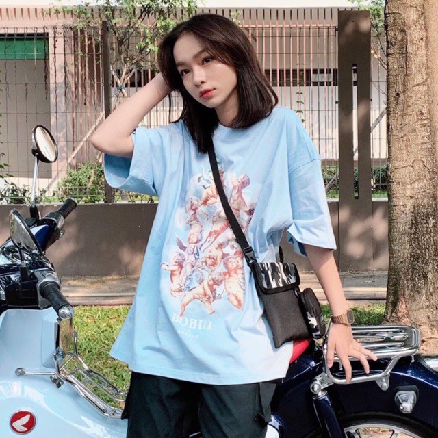 Áo BOBUI 12 Angels Black Red Blue White - Áo thun Bobui Saigon , Tee BOBUI 12 thiên thần Đen Đỏ Xanh Trắng Unisex