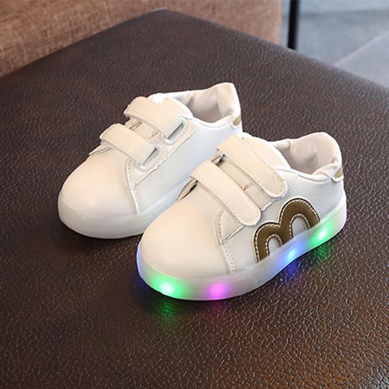 Baby Flashing Lights Sneakers Toddler Kid LED Luminous Shoes Girls Sport Shoes