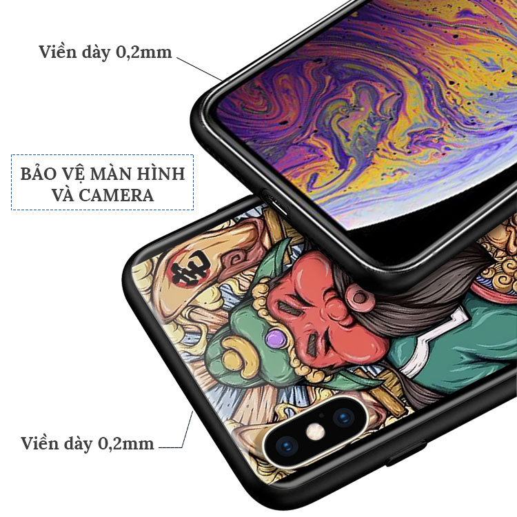 Ốp Nhựa Độc 5 In Hình Quan Vũ POLICYCASE 5S/6/6Plus/6S/6S Plus/6/7/7Plus/8/8Plus/X/Xs/Xs Max/11/11 Pro/11 Promax