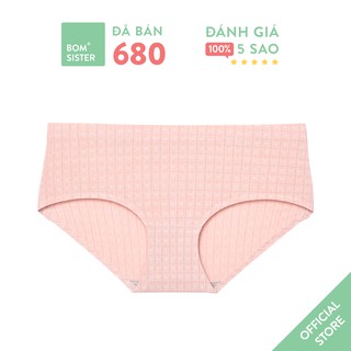 Quần lót su đúc ép viền hoạ tiết caro BOM SISTER Q1227