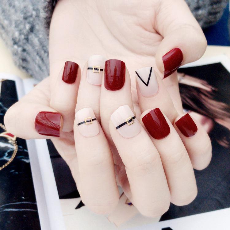 set 24 móng tay giả thời trang cá tính