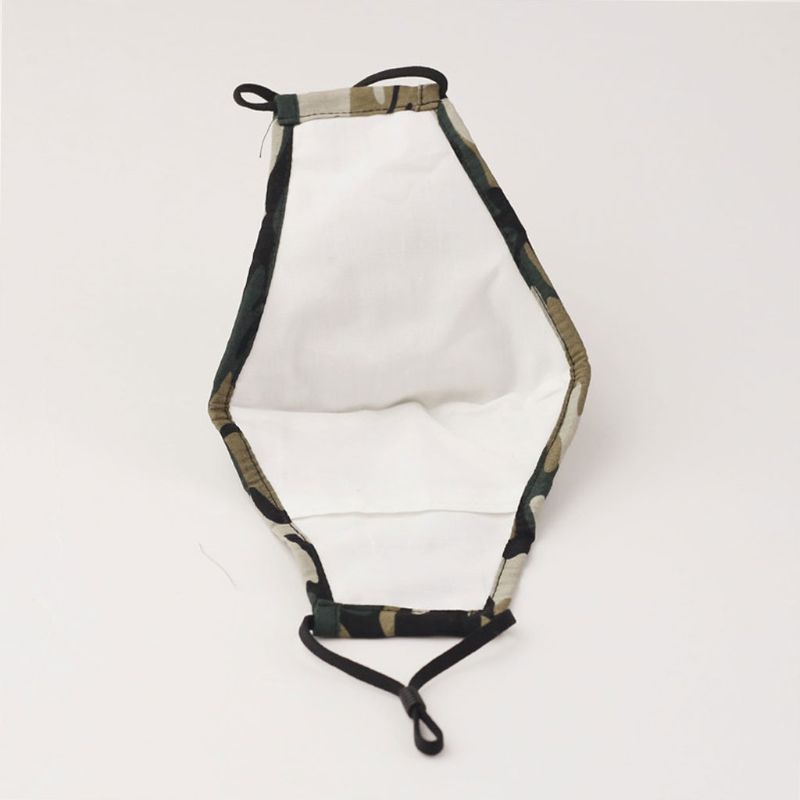 Khẩu Trang Cotton Mềm Chống Bụi Họa Tiết Rằn Ri Unisex