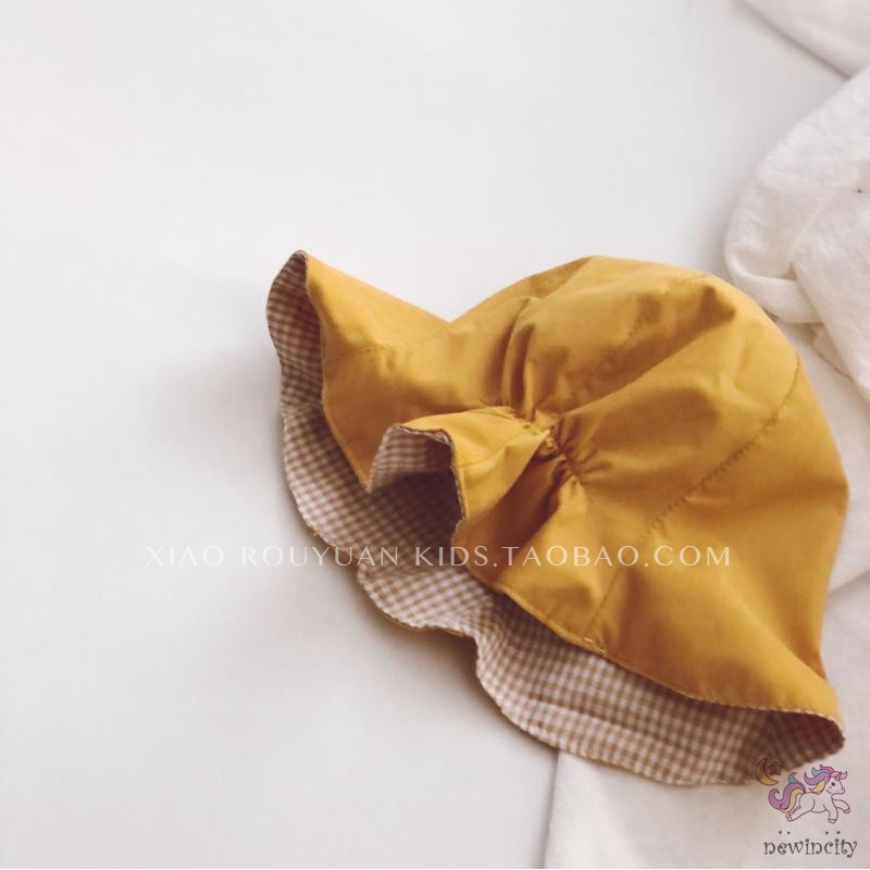 Mũ Xô Hoạ Tiết Trơn Phong Cách Hàn Quốc Đáng Yêu Cho Bé