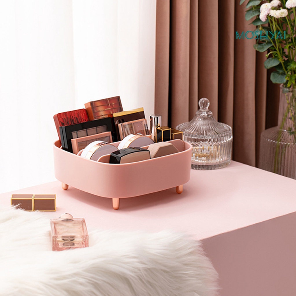 Giá Đỡ Mỹ Phẩm Để Bàn Bằng Nhựa Chống Trượt Sức Chứa Lớn