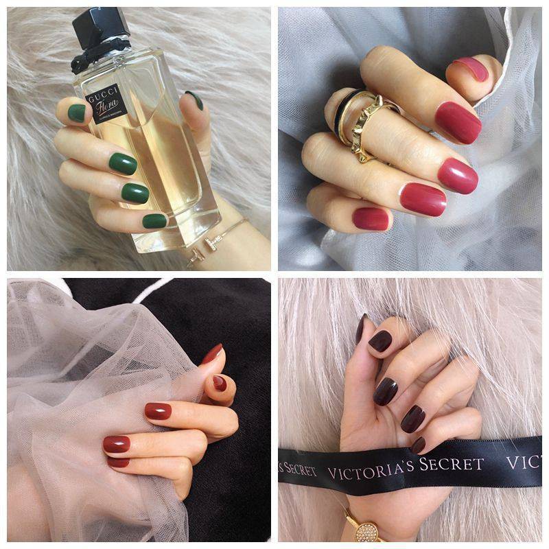 [Hàng mới về] Set 24 Móng Tay Giả Chống Thấm Nước Cá Tính Có Keo Dán Tiện Lợi