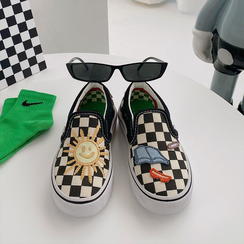 Giày Lười Vải Canvas Mềm Mại Phong Cách Hàn Quốc Thời Trang Xuân Hè Cho Bé