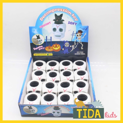 Dơi Trốn Trong Đầu Lâu, Squishy Mochi Cute, Đồ Chơi Xả Stress Dễ Thương Xua Tan Căng Thẳng, TiDa Kids Shop