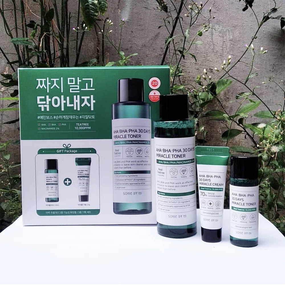 Set Some By Mi - Set giảm mụn và ngừa mụn Some By Mi AHA BHA PHA 30 Days Miracle