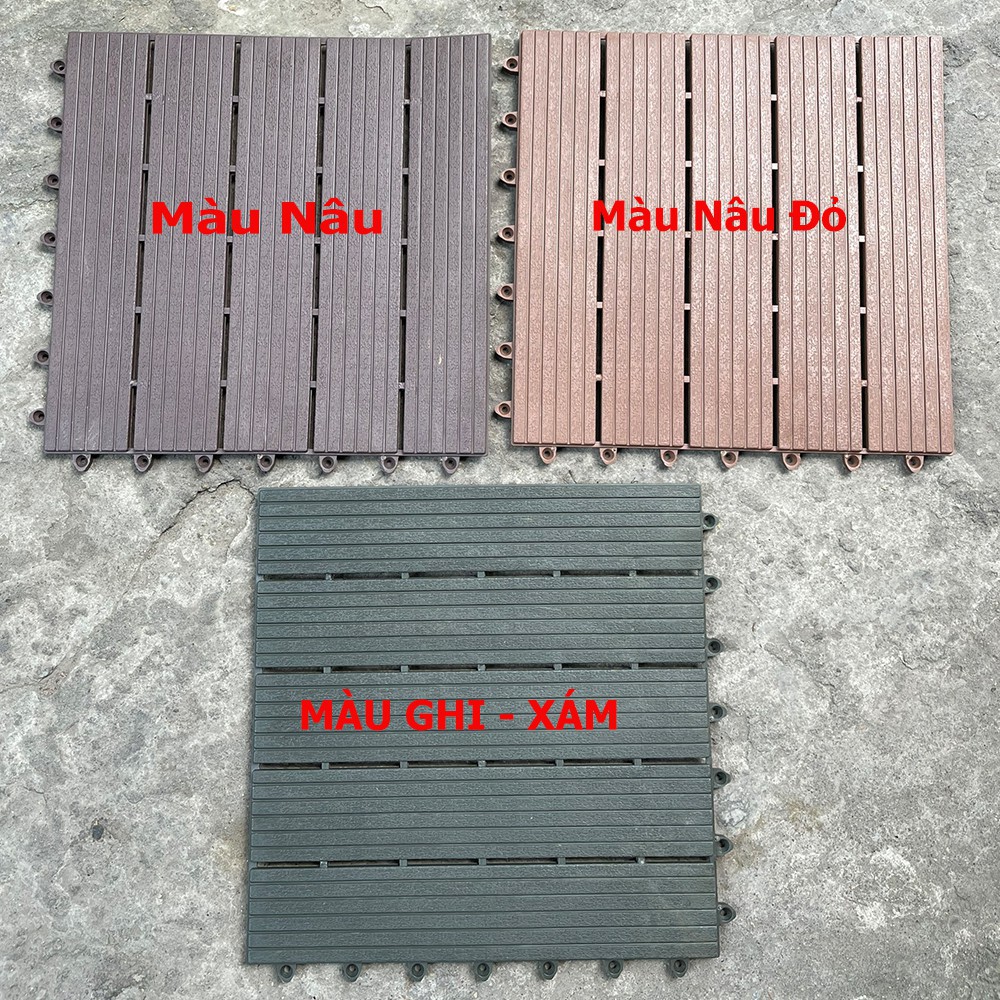 [SIÊU SỐC] Vỉ Nhựa Lót Sàn Ban Công 3T.450, Nhà, Nhà Tắm, Hồ Bơi, Sân Vườn, Ngoài Trời Siêu Bền KT 30x30cm