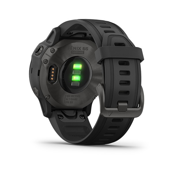 Vòng đeo tay theo dõi sức khỏe GarminFēnix 6S - Sapphire, Carbon Gray DLC with Black Band_010-02159-7F - Hàng Chính Hãng