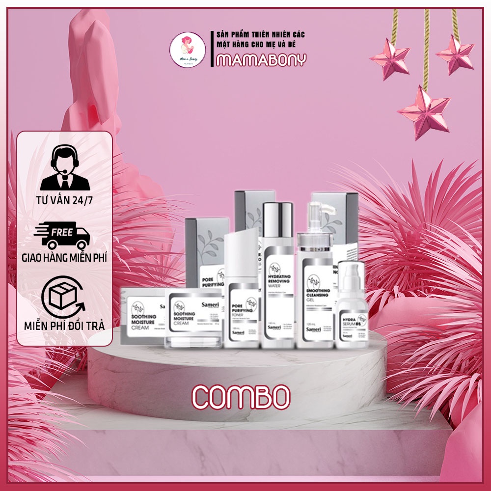 Bộ 5 sản phẩm chăm sóc da nhạy cảm sameri