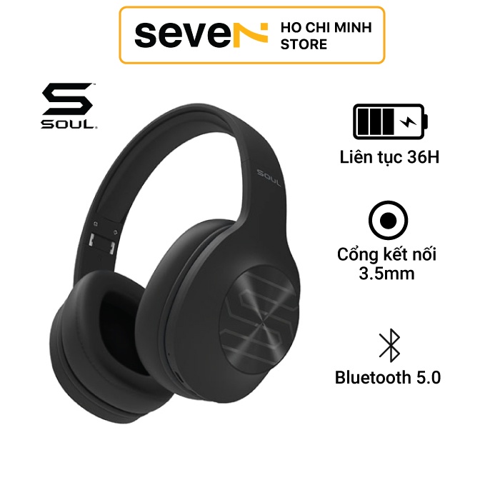 Tai Nghe Bluetooth Headphone Soul Ultra Wireless Dynamic Bass, Bluetooth 5.0, Thời Gian Nghe 36H