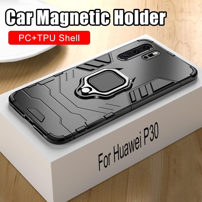 Ốp điện thoại TPU + PC có giá đỡ nam châm cho Huawei P30 Lite Mate 20 Lite P30 Pro
