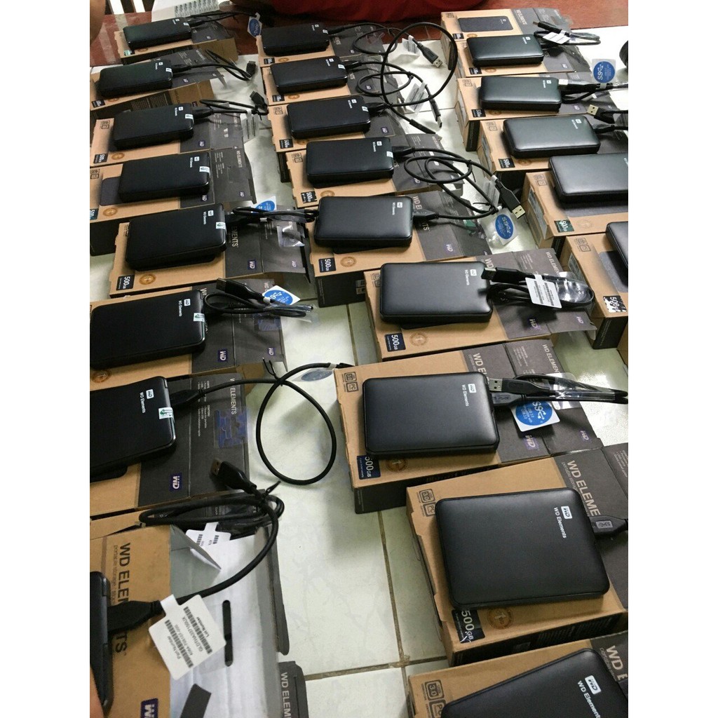 [Mã ELHAMSO giảm 10% tối đa 50k] Ổ cứng di động 500GB Western WD Elements tặng túi chống sốc cụt | BigBuy360 - bigbuy360.vn