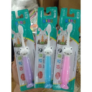 Bàn chải đánh răng trẻ em hình thú hãng kids