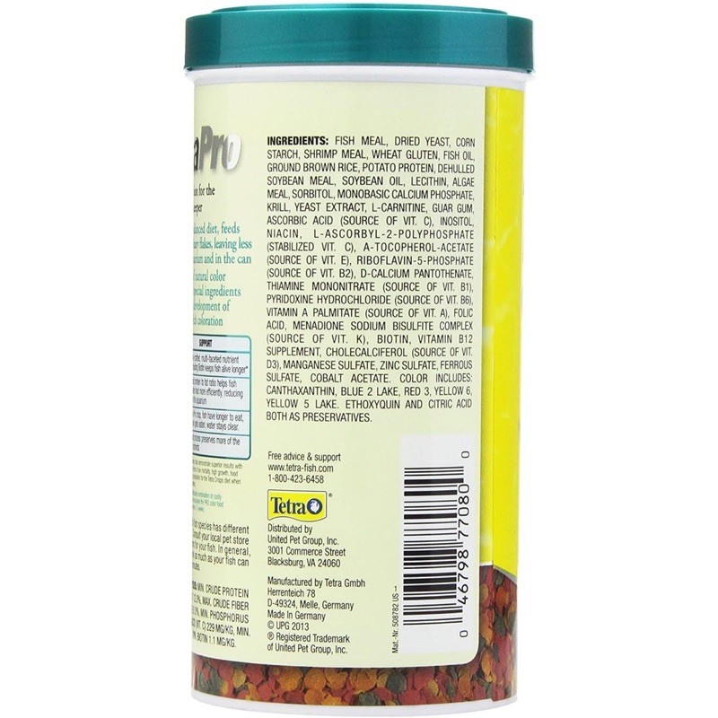 Thức Ăn Tetra Pro Tropical Fish Color Crisps - Cám Cá Cao Cấp Tetra Pro - Thức Ăn Dinh Dưỡng Cao