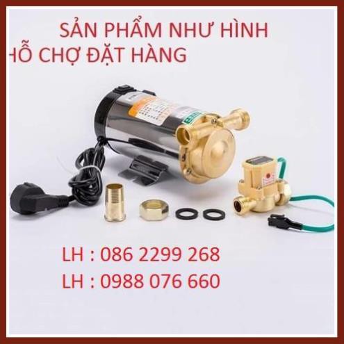 Máy Bơm Tăng Áp 100W - kèm rơle tự ngắt - Máy bơm trợ lực nước nóng, trợ lực máy giặt