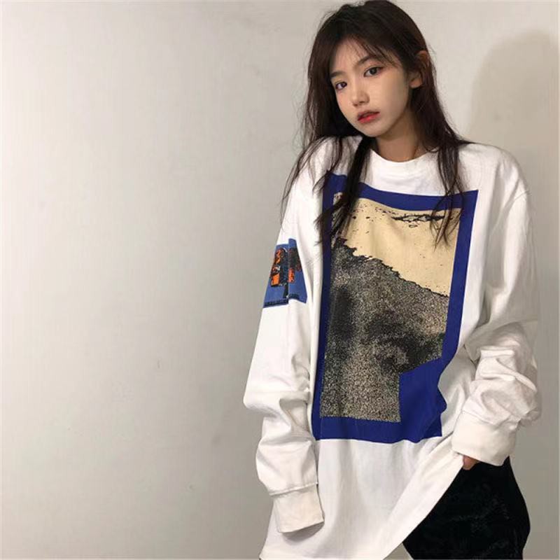 Áo khoác sweater mỏng tay dài màu trắng kiểu Hàn Quốc thời trang xuân thu 2021 2021 TEAYASON ammul001.my21.11.5