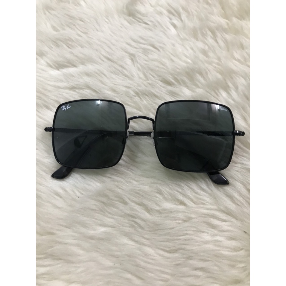 Kính Mát Rayban Mắt Vuông Màu Đen