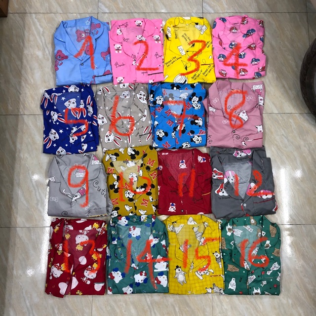 Bộ Ngủ Pijama Cộc Đùi ( Mẫu Số 1 - 15) | BigBuy360 - bigbuy360.vn