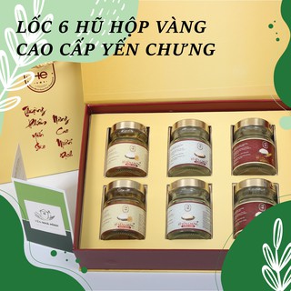 [Giá Tốt] HỘP 6 hũ Yến Chưng Cao Cấp [Hàng đã công bố và kiểm nghiệm]// Instant Bird Nest Drink with 3 flavors