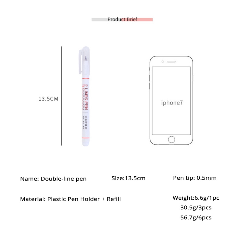 Bút highlight 2 màu viết chữ sáng tạo