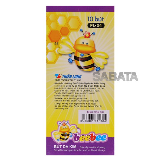 Hộp 10 Bút Lông Kim Thiên Long FL04 - Beebee