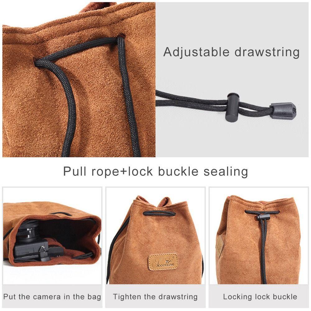 BTLIMER Túi Dây Rút Đựng Máy Ảnh Đa Năng Chống Thấm Nước Tiện Dụng