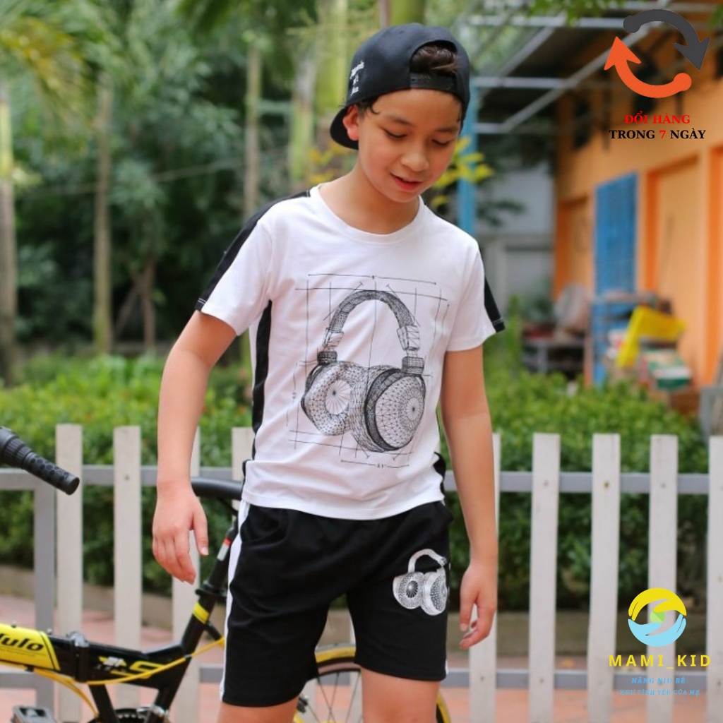 bộ thể thao bé trai sành điệu 100% cotton đẹp, mamikid