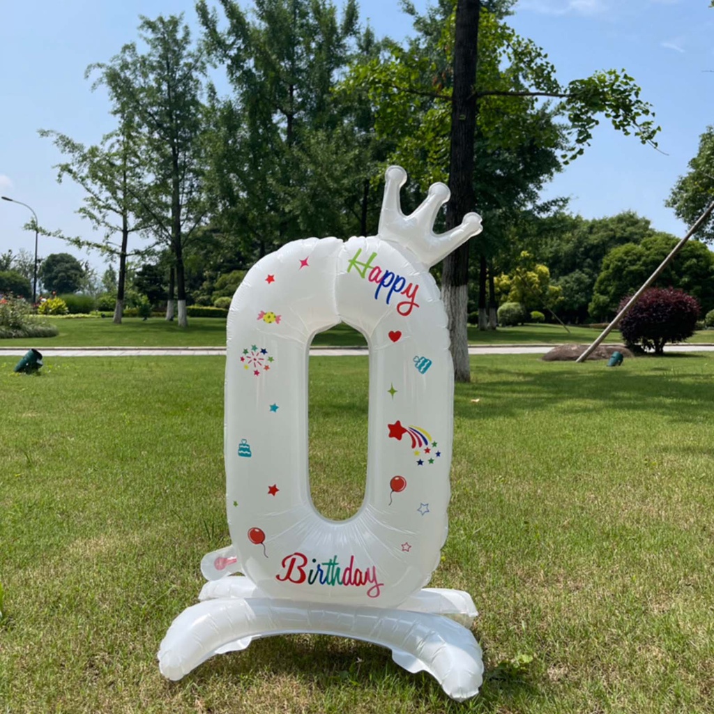 Bong Bóng Hình Vương Miện 32 Inch Dùng Trang Trí Tiệc Sinh Nhật