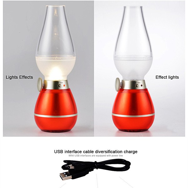 [FREESHIP] Đèn Dầu cảm ứng Điện Tử LED Thổi Tắt khi bật - Đèn dầu cảm ứng không khói khi thổi