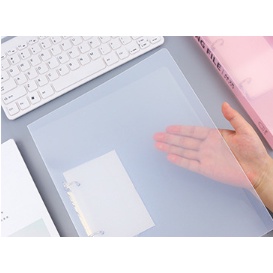 Bìa A4 bìa tài liệu bìa sổ còng nhựa cứng trong suốt 2 lỗ dùng cho văn phòng học sinh sinh viên- MyNa Mart