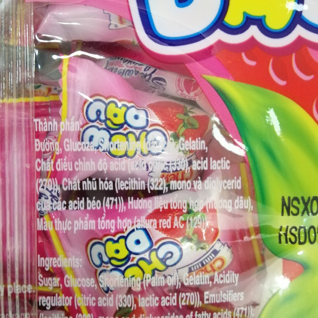 Kẹo Mềm Chew Hải Hà Hương Dâu (Gói 100g)