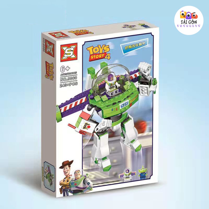 Đồ Chơi Lắp Ráp Kiểu LEGO Mô Hình Đồ Chơi Buzz Lightyear Trong Toys Story4 Mecha SX9060 Với 243 PCS