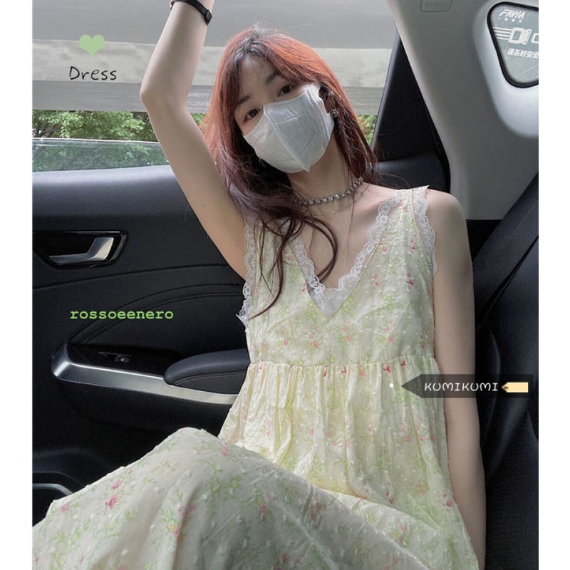 Đầm Maxi Hoa Cổ Chữ V Thời Trang Mùa Hè