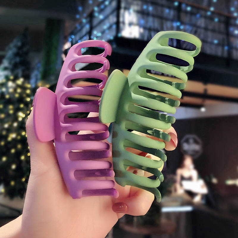 Kẹp tóc Haimeikang màu trơn cỡ lớn thời trang cho nữ