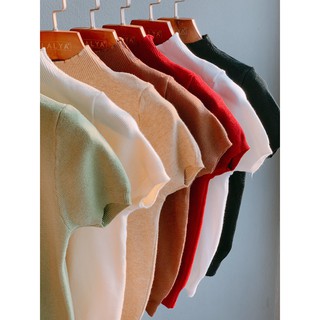 LALYA_Áo len cộc tay basic