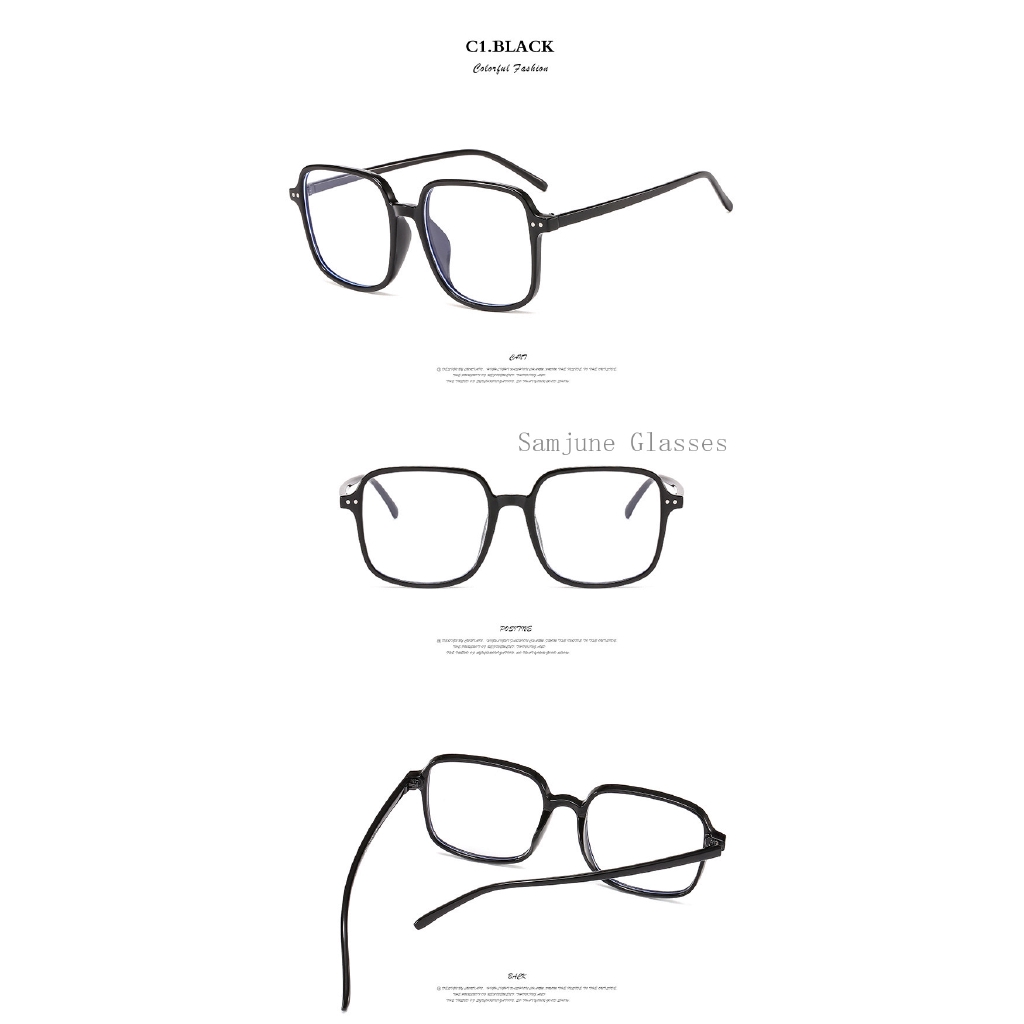 Mắt Kính SAMJUNE Gọng Vuông Phong Cách Cổ Điển Dành Cho Cả Nam Và Nữ