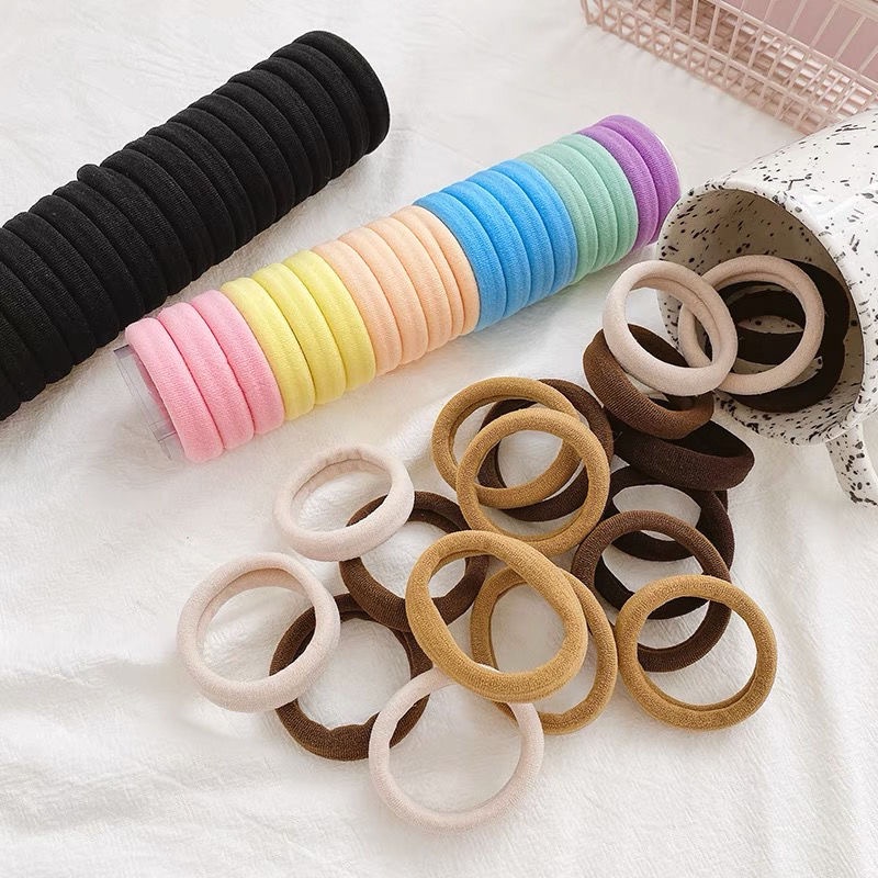 Dây Buộc Tóc Co Giãn Nhiều Màu Sắc Phong Cách Hàn Quốc