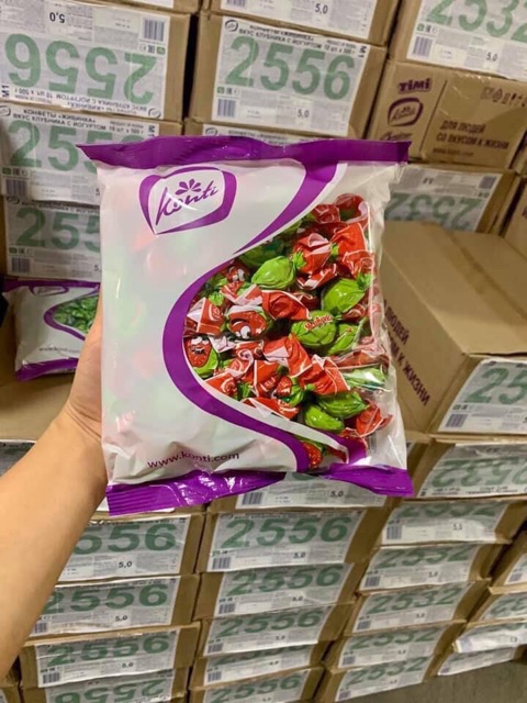 KẸO DẺO HOA QUẢ ZIVINKA HƯƠNG TRÁI CÂY HÀNG NGA DATE T2/25