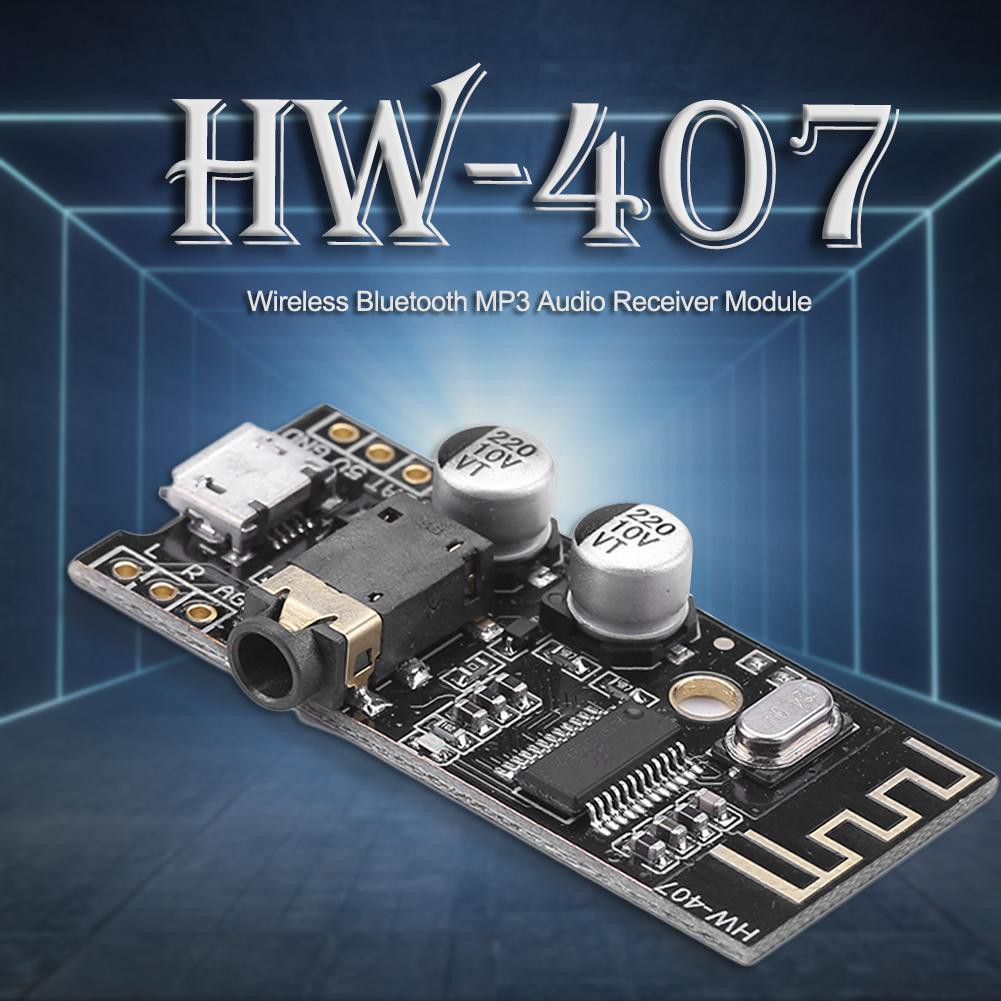 Mô đun khuếch đại âm thanh stereo MP3 Bluetooth 4.2 HW-407 DC3.7-5V giải mã hai kênh