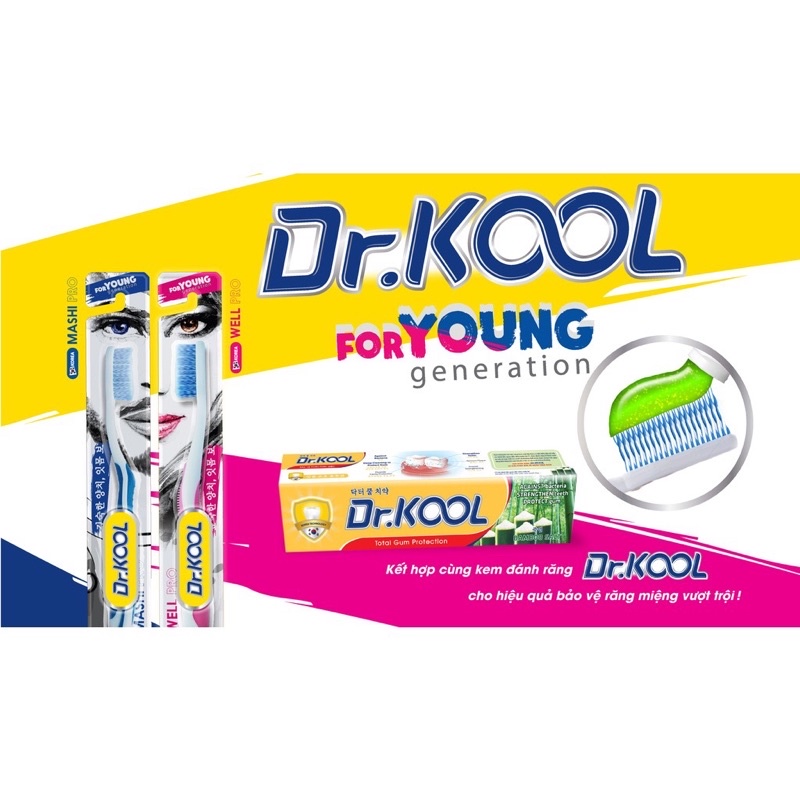 Bàn chải đánh răng Hàn Quốc Dr.KOOL MashiPro / WellPro