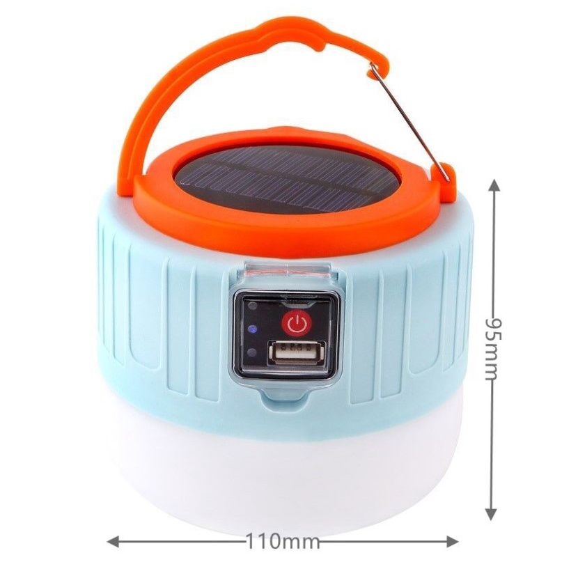 Bóng Đèn Tích Điện Năng Lượng Mặt Trời XG-045 3 Chế Độ Sáng, Chống Nước, Điều Khiển Từ Xa, Kết Hợp Sạc Điện Thoại
