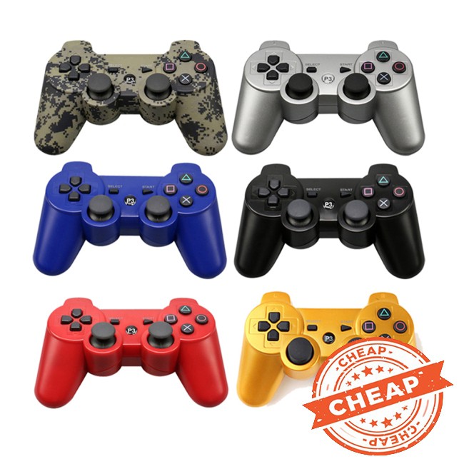 Giảm giá 70% Bộ điều khiển trò chơi Gamepad Bluetooth không dây cho Sony PS3, Blue Giá gốc 177.000 đ - 15C166