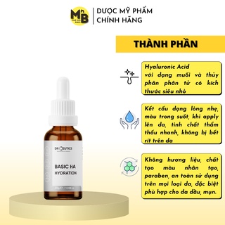 [D03/25] Tinh chất Basic HA Hydration DrCeutics Serum Cho Da Dầu Mụn 30ml 100ml