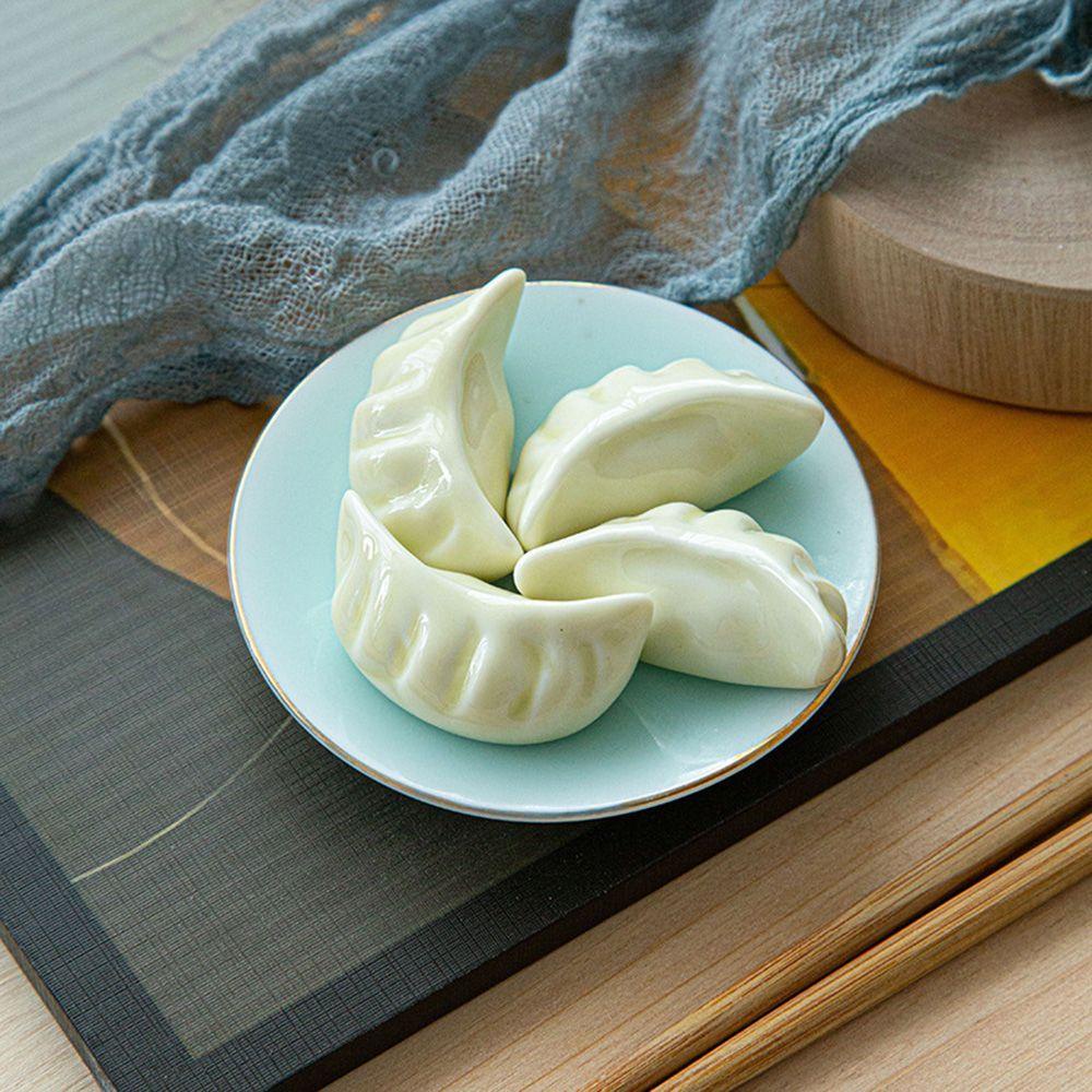 Giá Đỡ Đũa / Muỗng / Nĩa Bằng Sứ Hình Bánh Bao Phong Cách Nhật Bản Tiện Dụng Cho Nhà