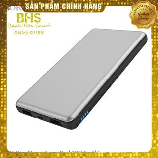 [1 đổi 1 Trong 12 Tháng] Pin sạc dự phòng 10.000mAh siêu mỏng dùng cho điện thoại máy tính bảng BOROFONE BT12